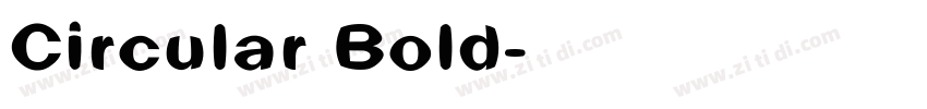 Circular Bold字体转换